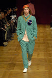 COMME DES GARÇONS Homme Plus embroidered dots drop-crotch trousers