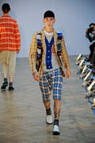 COMME DES GARÇONS Homme Plus Drop-Crotch Plaid Shorts with Cord Outlined Pockets