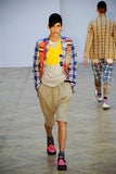 COMME DES GARÇONS Homme Plus plaid patchwork jacket