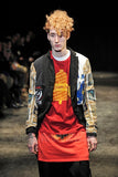 COMME des GARÇONS HOMME PLUS up-cycled t-shirt lined jacket