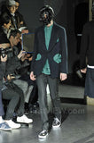COMME DES GARÇONS Homme Plus pinstripe holes blazer