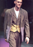 COMME DES GARÇONS Homme Plus bleached bottom plaid blazer