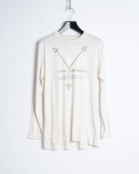 Yohji Yamamoto Pour Homme silk jersey logo top