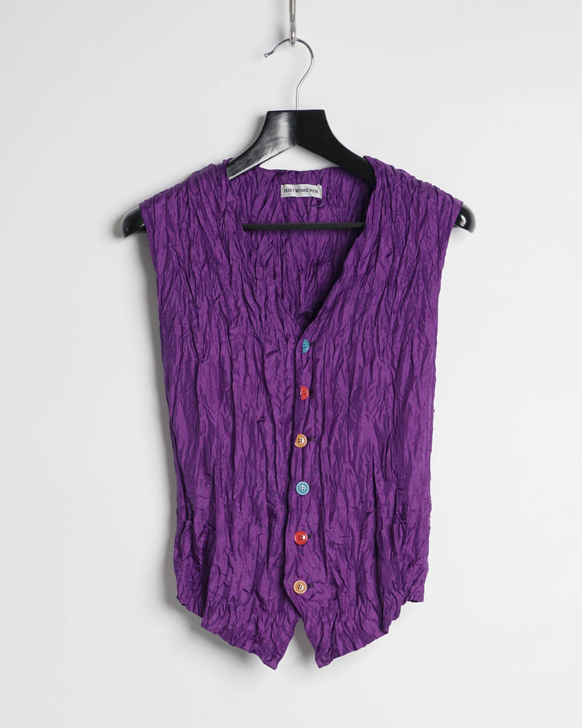 ISSEY MIYAKE crinkle vest