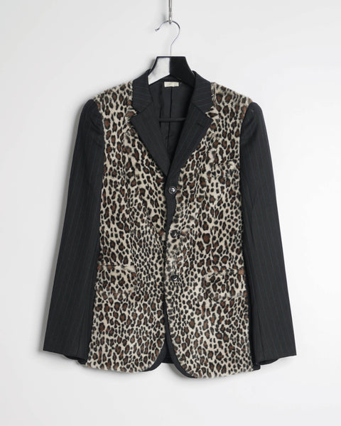 COMME des GARÇONS HOMME PLUS leopard suit jacket