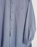 ISSEY MIYAKE blue collar shirt