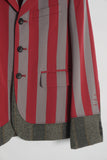 COMME des GARÇONS HOMME PLUS striped docking jacket