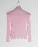 ISSEY MIYAKE pale pink pleated shirt