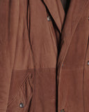 Issey Miyake oversized suede coat