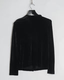 COMME des GARÇONS Tricot velvet rosette shirt