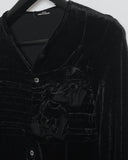 COMME des GARÇONS Tricot velvet rosette shirt