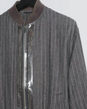 COMME des GARÇONS pvc zip up jacket