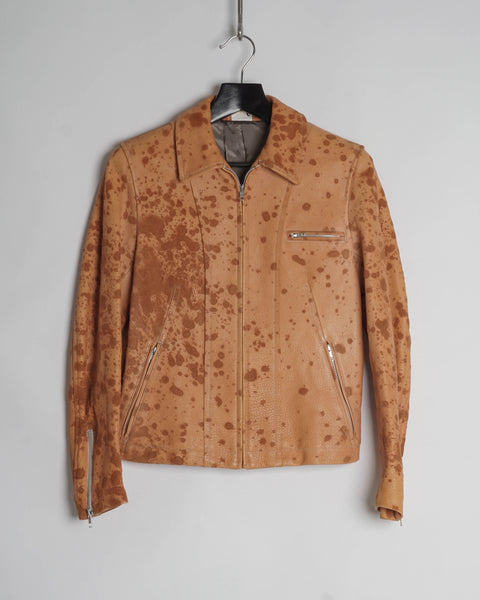 COMME des GARÇONS HOMME PLUS Acid Rain Leather Jacket