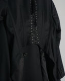 COMME des GARÇONS NOIR KEI NINOMIYA lace up coat