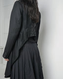 COMME des GARÇONS NOIR KEI NINOMIYA lace up coat