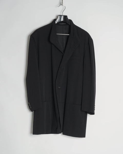 Yohji Yamamoto Pour Homme oversized zip collar jacket