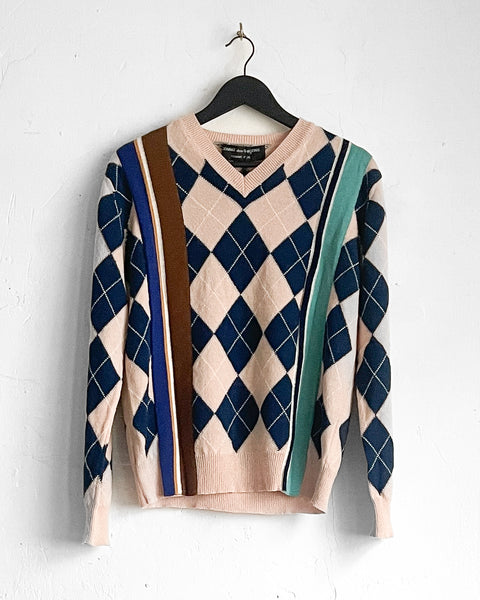 Comme des Garçons Homme Plus Born to Jest Argyle Knit