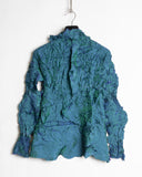 Issey Miyake Iridescent Scrunch Pleat top