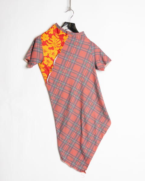 Comme des Garçons tartan twist dress