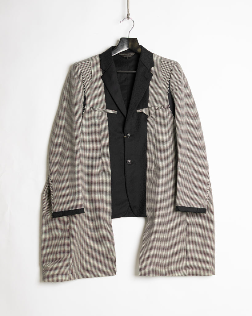 Comme des Garçons Homme Plus Houndstooth Inside-out Coat
