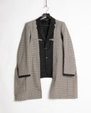 Comme des Garçons Homme Plus Houndstooth Inside-out Coat