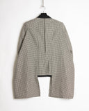 Comme des Garçons Homme Plus Houndstooth Inside-out Coat