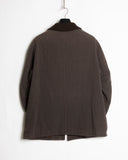 Y's for Men Brown Wool Zip-up Jacket