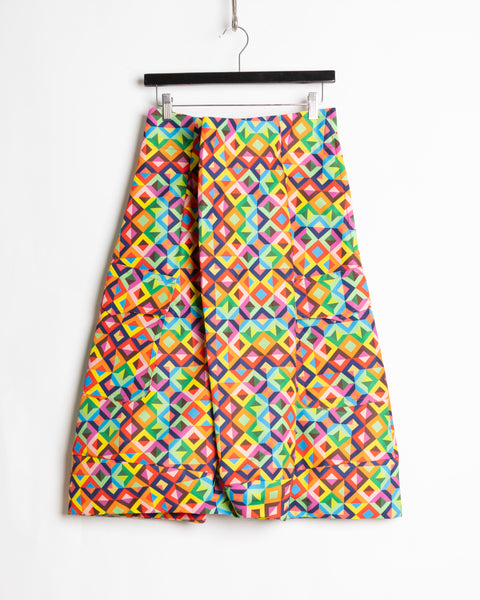 Comme des Garçons Rainbow Geo Skirt