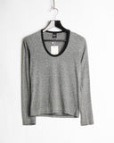 Number (N)ine longs leeve ringer tee