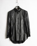 Yohji Yamamoto Ys black bondage button down