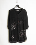 Issey Miyake splatter robe