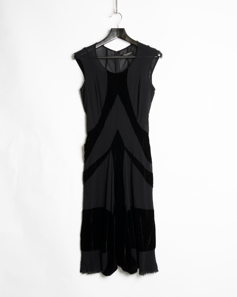 Junya Watanabe Velvet detailed Dress