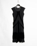 Junya Watanabe Velvet detailed Dress