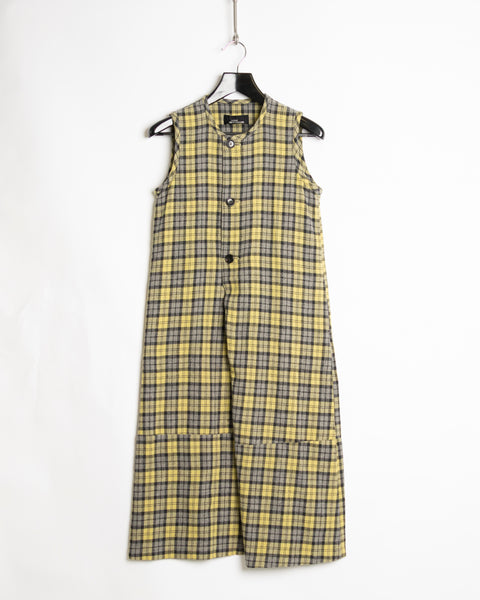 COMME des GARÇONS Tricot plaid wool dress