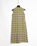 COMME des GARÇONS Tricot plaid wool dress