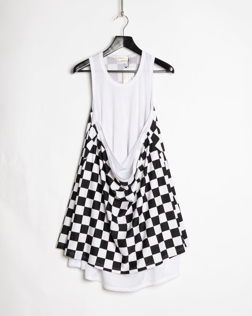 Comme des Garçons Checkerboard Pouch Dress