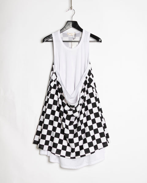 Comme des Garçons Checkerboard Pouch Dress