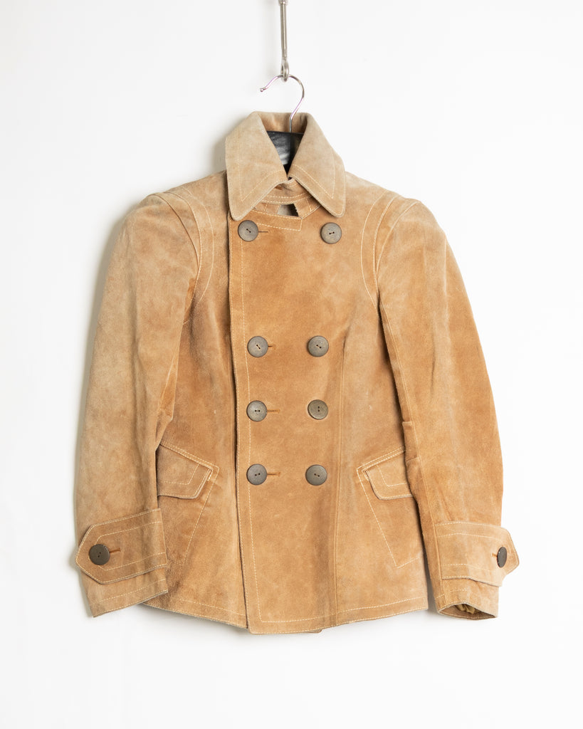 Beauty Beast Suede Double Breasted Jacket