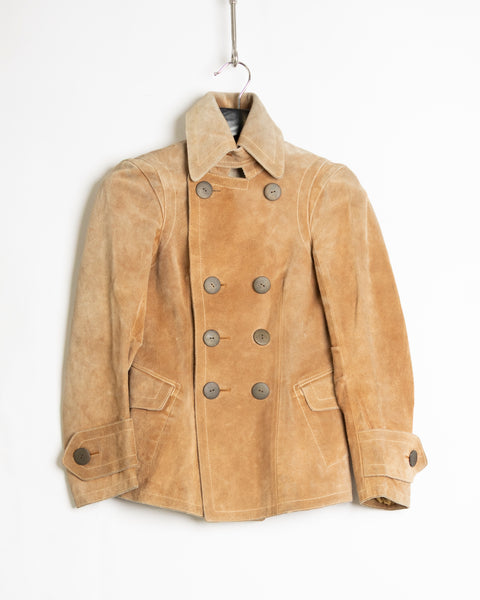 Beauty Beast Suede Double Breasted Jacket