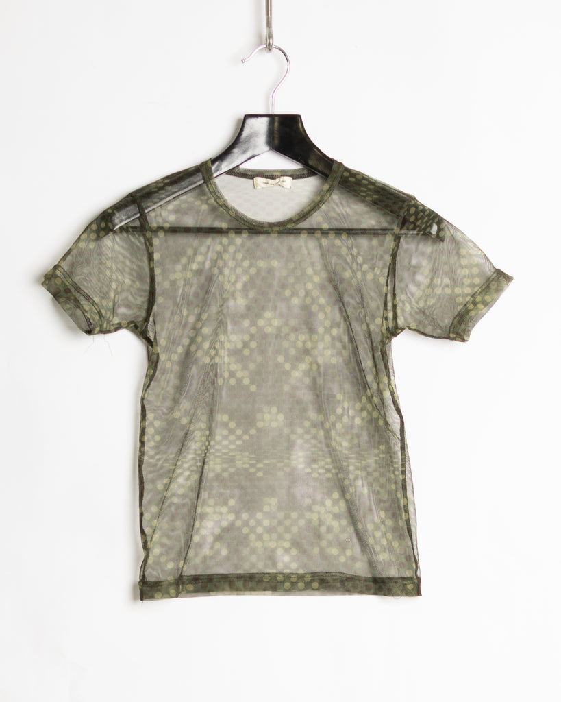 Comme des Garçons Mesh Spotted Camo Top