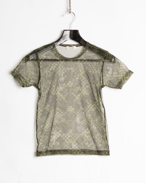Comme des Garçons Mesh Spotted Camo Top