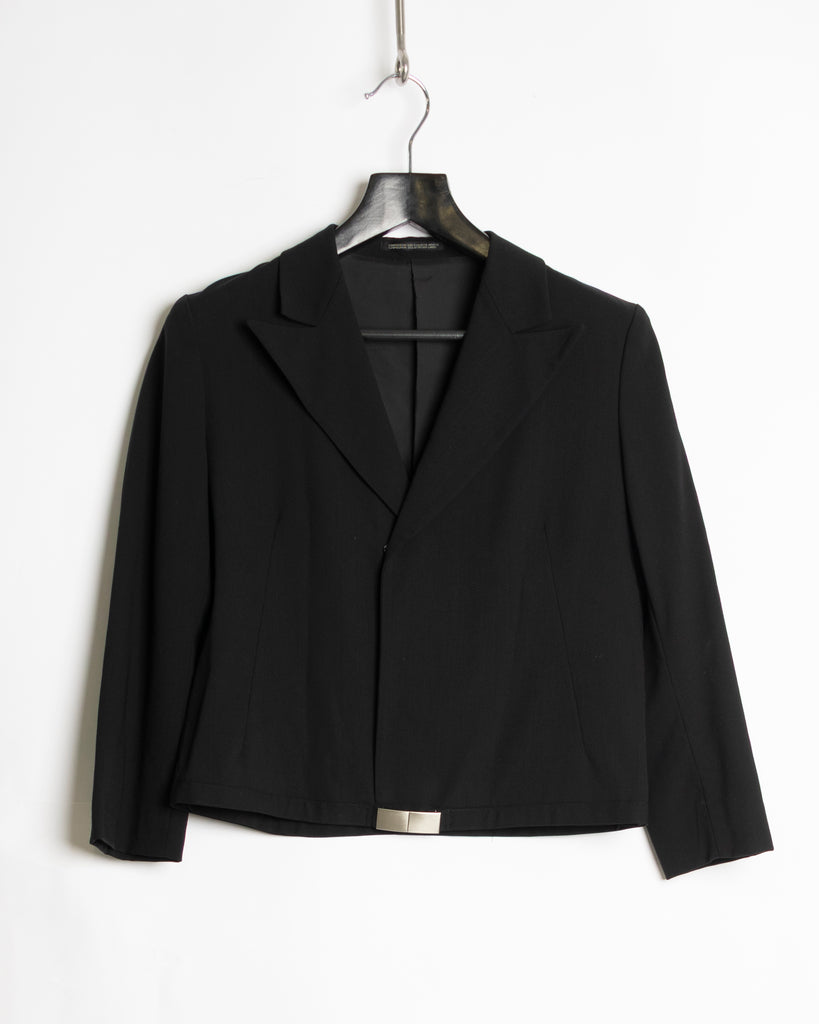 Yohji Yamamoto Noir Cropped Clasp Jacket