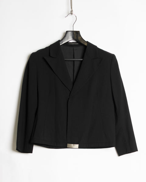 Yohji Yamamoto Noir Cropped Clasp Jacket