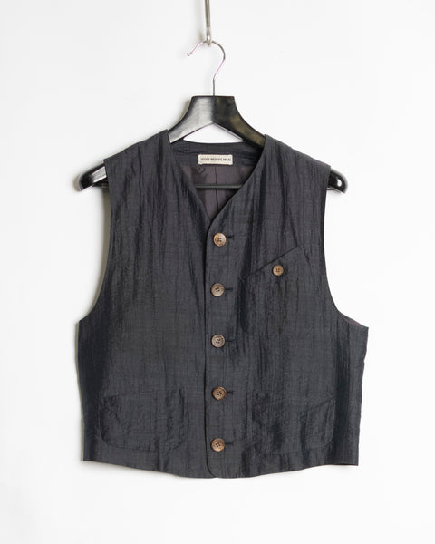 Issey Miyake Men Gunmetal Vest