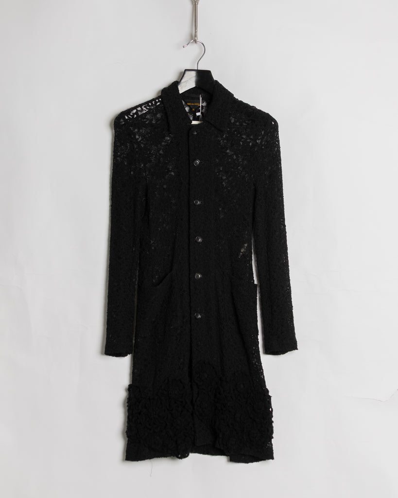Comme des Garçons Floral Crotchet Trimmed Dress