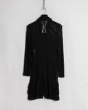 Comme des Garçons Floral Crotchet Trimmed Dress