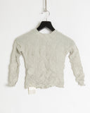 Issey Miyake scrunched grid top