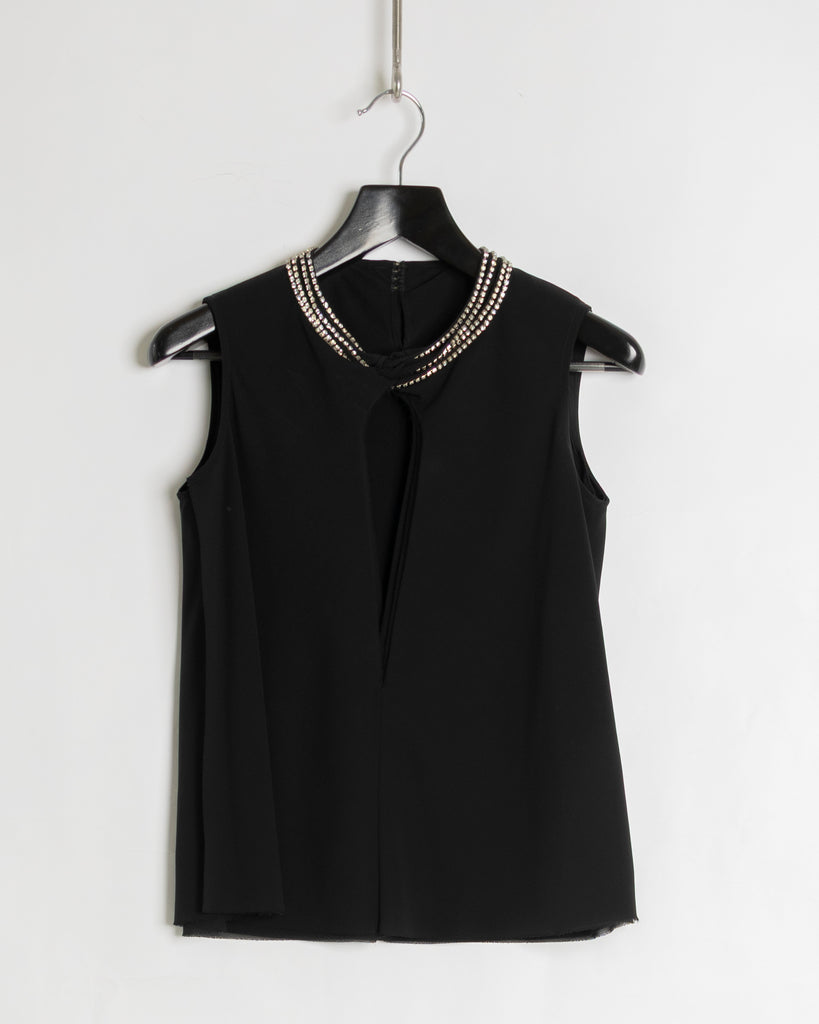 Junya Watanabe layered diamond necklace top