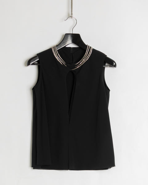 Junya Watanabe layered diamond necklace top