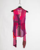 COMME des GARÇONS kaleidoscope cutaway vest